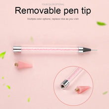 Load image into Gallery viewer, Dual Heads Dotting Wax Pen Point Drill Picker Nail Art Studs Dotter (Pink)