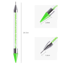 Load image into Gallery viewer, Dual Heads Dotting Wax Pen Point Drill Picker Nail Art Studs Dotter (Green)