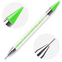 Load image into Gallery viewer, Dual Heads Dotting Wax Pen Point Drill Picker Nail Art Studs Dotter (Green)