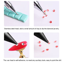 Load image into Gallery viewer, Dual Heads Dotting Wax Pen Point Drill Picker Nail Art Studs Dotter (Black)