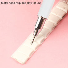 Load image into Gallery viewer, Dual Heads Gem Picking Point Drill Pen Diamond Painting Wax Pencil (White)