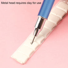 Load image into Gallery viewer, Dual Heads Gem Picking Point Drill Pen Diamond Painting Wax Pencil (Blue)