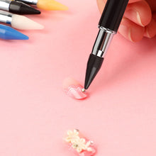 Load image into Gallery viewer, Dual Heads Gem Picking Point Drill Pen Diamond Painting Wax Pencil (Black)