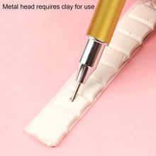 Load image into Gallery viewer, Dual Heads Gem Picking Point Drill Pen Diamond Painting Wax Pencil (Gold)