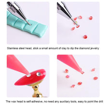 Load image into Gallery viewer, Dual Heads Dotting Wax Pen Point Drill Picker Nail Art Studs Dotter (Pink)