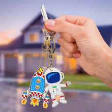 Load image into Gallery viewer, 5pcs Diamond Painting Keychain DIY Planet Man Key Ring Pendants (YSK082)