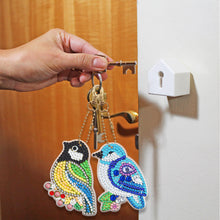 Load image into Gallery viewer, 5pcs Diamond Painting Keychain DIY Bird Animal Key Ring Pendants (YSK092)