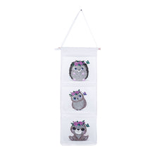 Load image into Gallery viewer, Wall Hanging Storage Bag DIY Owl Diamond Painting Home Organizer (AA1024)