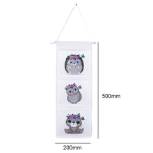 Load image into Gallery viewer, Wall Hanging Storage Bag DIY Owl Diamond Painting Home Organizer (AA1024)