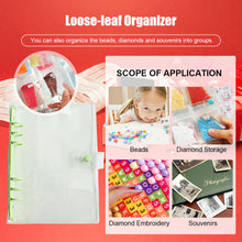 Load image into Gallery viewer, Diamond Painting Storage Book Beads Container Loose Leaf A5 Binder (Green)