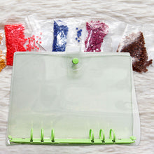 Load image into Gallery viewer, Diamond Painting Storage Book Beads Container Loose Leaf A5 Binder (Green)