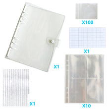 Load image into Gallery viewer, Diamond Painting Storage Book Beads Container Loose Leaf A5 Binder (White)