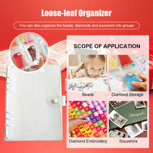 Load image into Gallery viewer, Diamond Painting Storage Book Beads Container Loose Leaf A5 Binder (White)