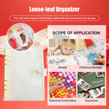 Load image into Gallery viewer, Diamond Painting Storage Book Beads Container Loose Leaf A5 Binder (Yellow)