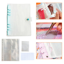 Load image into Gallery viewer, Diamond Painting Storage Book Beads Container Loose Leaf A5 Binder (Blue)