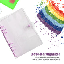 Load image into Gallery viewer, Diamond Painting Storage Book Bead Container A5 Album Binder (Purple)