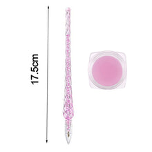 Load image into Gallery viewer, 5D DIY Diamond Painting Pen Point Drill Pen Rhinestone Tool (Pink + Clay)