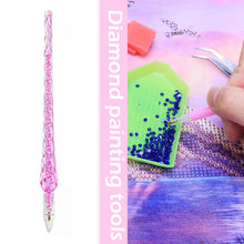 Load image into Gallery viewer, 5D DIY Diamond Painting Point Drill Pen Rhinestone Tool (Rose Red + Clay)