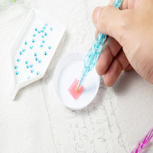 Load image into Gallery viewer, 5D DIY Diamond Painting Pen Point Drill Pen Rhinestone Tool(Blue + Clay)
