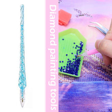 Load image into Gallery viewer, 5D DIY Diamond Painting Pen Point Drill Pen Rhinestone Tool(Blue + Clay)
