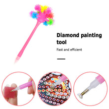 Load image into Gallery viewer, Diamond Painting Pen Round/Square Tip Point Drills Pens (Pink Soft Ball)