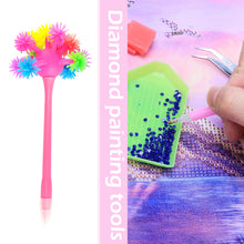 Load image into Gallery viewer, Diamond Painting Pen Round/Square Tip Point Drills Pens (Pink Soft Ball)