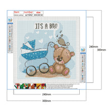 Load image into Gallery viewer, Diamond Painting - Full Round - baby car cartoon animal (30*30CM)