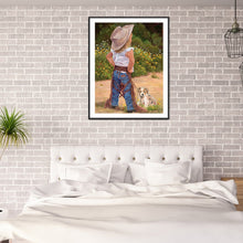 Load image into Gallery viewer, Diamond Painting - Full Round - play child (30*40CM)