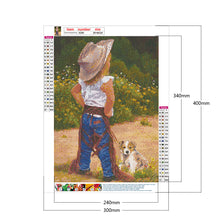 Load image into Gallery viewer, Diamond Painting - Full Round - play child (30*40CM)