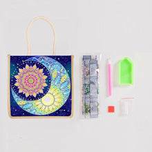 Load image into Gallery viewer, 5D Diamond Painting Handbag DIY Moon Linen Shopping Storage Bags (GT5011)