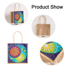 Load image into Gallery viewer, 5D Diamond Painting Handbag DIY Moon Linen Shopping Storage Bags (GT5011)