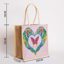 Load image into Gallery viewer, 5D Diamond Painting Handbag DIY Butterfly Shopping Storage Bags (GT5012)