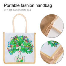 Load image into Gallery viewer, 5D Diamond Painting Handbag DIY Beauty Linen Shopping Storage Bags (GT5013)