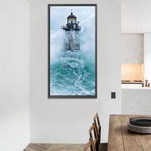 Load image into Gallery viewer, Diamond Painting - Full Round - seaside lighthouse (40*80CM)