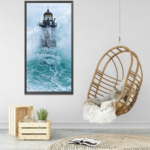 Load image into Gallery viewer, Diamond Painting - Full Round - seaside lighthouse (40*80CM)