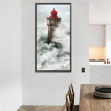 Load image into Gallery viewer, Diamond Painting - Full Round - seaside lighthouse (40*80CM)