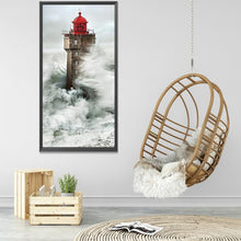 Load image into Gallery viewer, Diamond Painting - Full Round - seaside lighthouse (40*80CM)