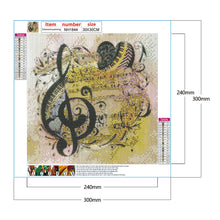 Load image into Gallery viewer, Diamond Painting - Full Round - musical note (30*30CM)