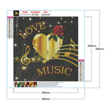 Load image into Gallery viewer, Diamond Painting - Full Round - musical note (30*30CM)