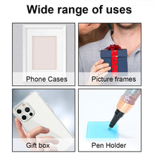 Load image into Gallery viewer, Self Adhesive Crystal Rhinestone Diamond Ribbon Sticker (Silver + Black)