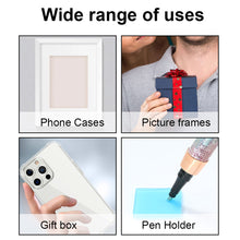 Load image into Gallery viewer, Self Adhesive Crystal Rhinestone Diamond Ribbon Sticker (Silver + Pink)