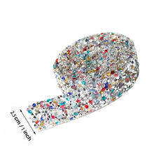 Load image into Gallery viewer, Self Adhesive Crystal Rhinestone Diamond Ribbon DIY Sticker Tape (Color)
