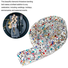 Load image into Gallery viewer, Self Adhesive Crystal Rhinestone Diamond Ribbon DIY Sticker Tape (Color)