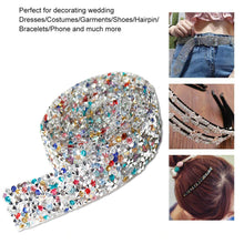 Load image into Gallery viewer, Self Adhesive Crystal Rhinestone Diamond Ribbon DIY Sticker Tape (Color)