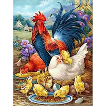 Load image into Gallery viewer, Diamond Painting - Full Round - chicken (30*40CM)