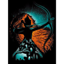 Load image into Gallery viewer, Diamond Painting - Full Round - princess silhouette (30*40CM)