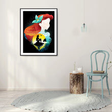 Load image into Gallery viewer, Diamond Painting - Full Round - disney princess silhouette (30*40CM)