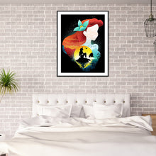 Load image into Gallery viewer, Diamond Painting - Full Round - disney princess silhouette (30*40CM)