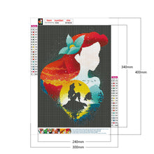 Load image into Gallery viewer, Diamond Painting - Full Round - disney princess silhouette (30*40CM)