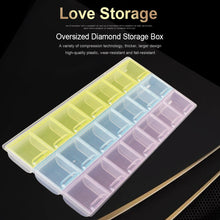 Load image into Gallery viewer, Nail Art Storage Box Diamond Painting Crystal Beads Holder Case (21 Grids)